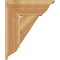 Ekena Millwork Traditional Traditional Rough Sawn Bracket w/ Offset Brace, Western Red Cedar, 8"W x 20"D x 24"H BKT0806X20X24TRA01RWR - alternate 3
